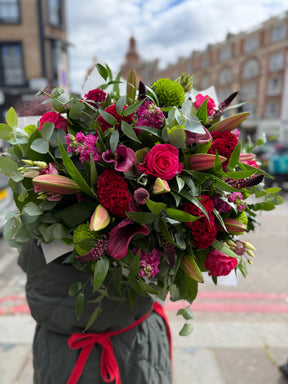 The Belgravia Deep Velvet Crimson Bouquet