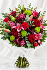 The Belgravia Deep Velvet Crimson Bouquet