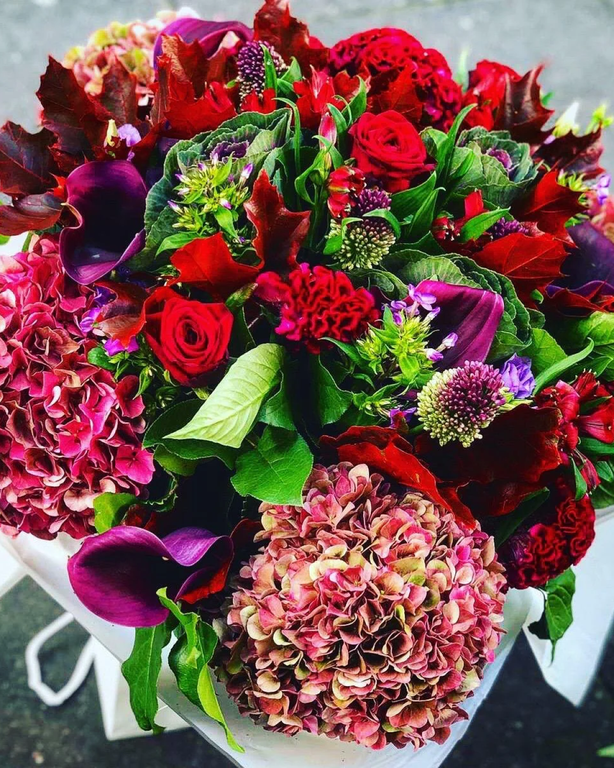 Ruby In Reds Hand Tied Bouquet